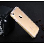 Wholesale iPhone 7 Plus LED Flash Clear Hybrid Case (Gold)